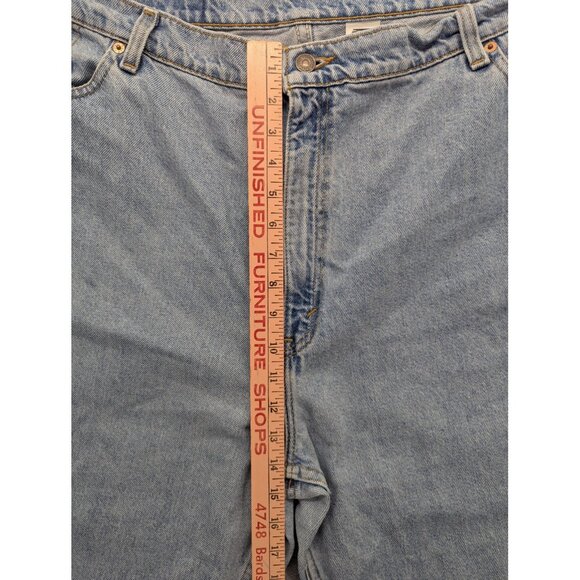 VINTAGE Levi's 522 Jeans Womens 24 Short Light Wash Tapered High Rise USA 90s - Picture 6 of 15